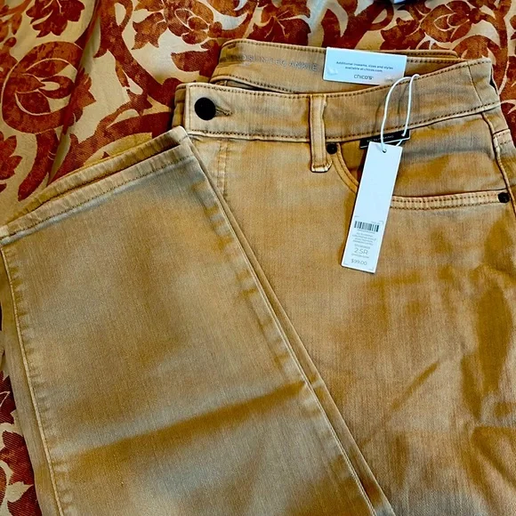 NWT! Sold Out! Chico’s So Slimming Girlfriend Ankle Jean - Arabian Camel - Picture 2 of 3